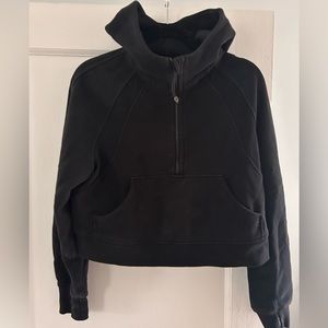Lululemon cropped half zip scuba hoodie